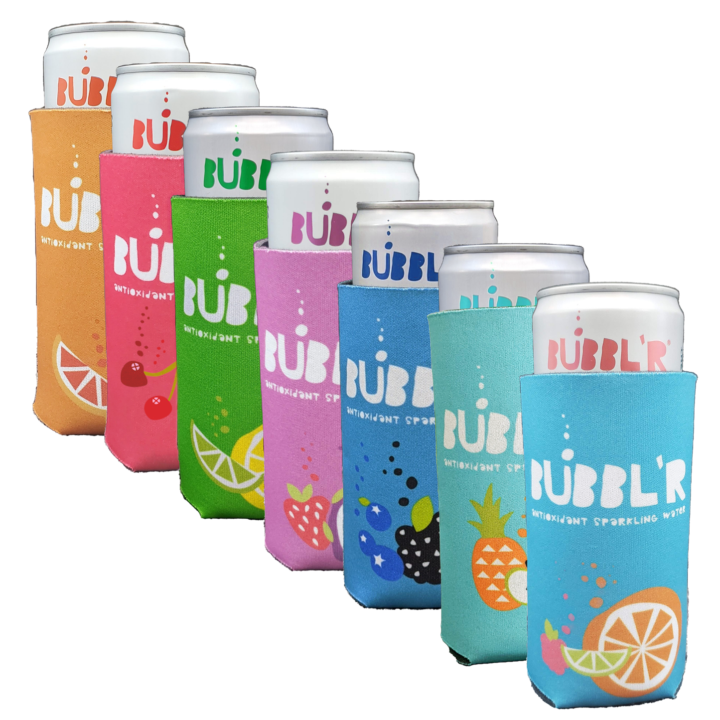 multiple bubbl'r brand can cool'rs