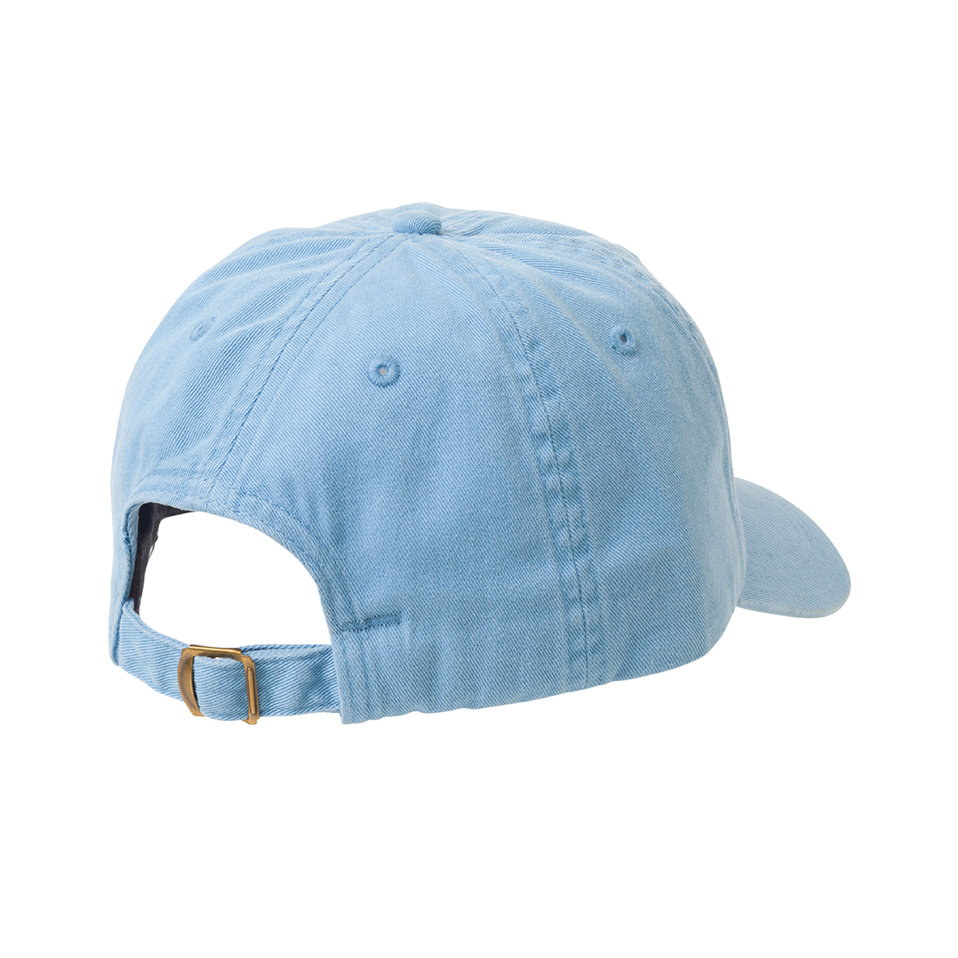 back of blue cap